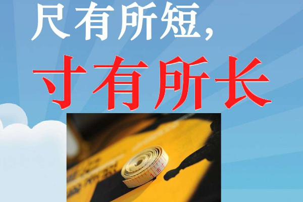 尺有所短寸有所长的意思